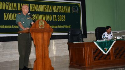 Kodim 0822 Bondowoso Gelar Program Bakti Kemandirian Masyarakat