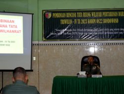 Kodim 0822 Bondowoso Gelar Pembinaan Tata Ruang Wilhanrad TA. 2023