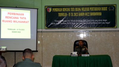 Kodim 0822 Bondowoso Gelar Pembinaan Tata Ruang Wilhanrad TA. 2023
