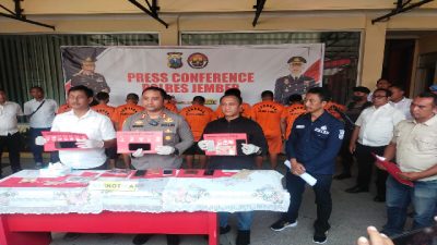 Satreskoba Polres Jember Amankan 10 Orang Tersangka Penyalahgunaan Narkoba