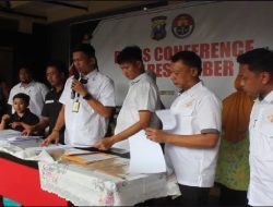 Press Confrence, Polres Jember Ungkap Kredit Fiktif KKP-E Merugikan Negara Rp. 10 M