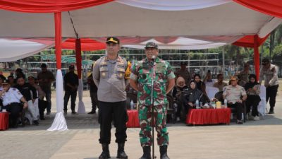 Menghadapi Pemilu 2023/2024, Polres Jember Lakukan Peragaan Sistem Pengamanan Kota
