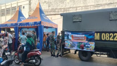 Kodim 0822 Bondowoso Gelar Gerakan Pangan Murah Bersama Perum Bulog