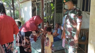 Cegah Stunting, Koptu Budiono Dampingi Posyandu Desa Binaan