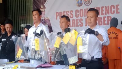 Reskrim Polres Jember Kembali Amankan Empat Residivis Spesialis Pembobol Alfamart