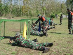 Asah Kemampuan TNI, Kodim 0822 Bondowoso Gelar Latihan Menembak