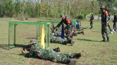 Asah Kemampuan TNI, Kodim 0822 Bondowoso Gelar Latihan Menembak