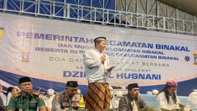 Doa Serta Sholawat Guncang Bumi Binakal Bondowoso Bersama Forkopimda dan Ribuan Masyarakat