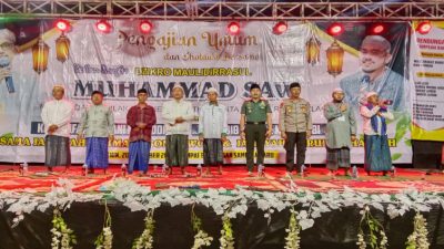 Danramil 0822/11 Tapen Bersama Ribuan Masyarakat Bersholawat Bersama Dalam Rangka Dzikrul Maulidirrasul