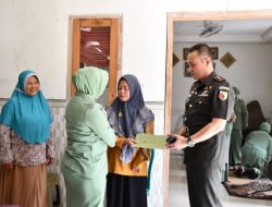 HUT Korem 083/Bdj, Dandim 0822 Bondowoso Bersama Ketua Persit KCK Cab. XXXVI Gelar Anjangsana