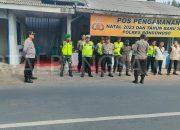 Babinsa Koramil 0822/11 Laksanakan Pantau Libur Nataru Di Pos Pam Nataru Tapen