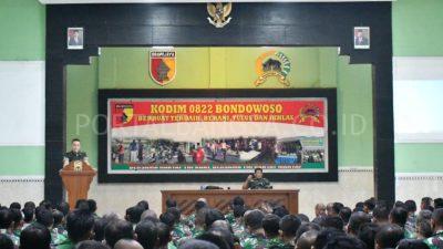 Begini Pesan Dandim 0822 Bondowoso di Giat Jam Komandan (Jamdan)