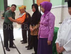 Sambut HUT ke 75 Kodam V Brawijaya dan Hari Juang TNI ke 78 th 2023, Kodim 0822 Bondowoso Berbagi Sembako