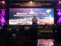 Pj Bupati Bondowoso Berikan Apresiasi Kepada Kecamatan yang Masuk Nominasi Anugerah Sinergitas Kinerja Kecamatan