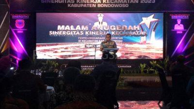 Pj Bupati Bondowoso Berikan Apresiasi Kepada Kecamatan yang Masuk Nominasi Anugerah Sinergitas Kinerja Kecamatan
