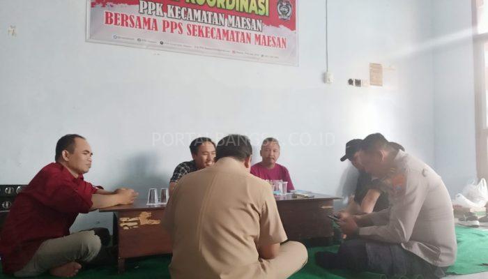 Polsek Maesan Ikuti Rapat Koordinasi dan Kegiatan Patroli Dialogis ke PPK Kec. Maesan