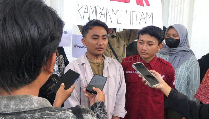 Tolak Kampanye Hitam / Black Campaign Aliansi BEM Jember Gelar Aksi Deklarasi