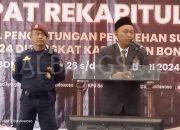 Rapat Rekapitulasi Hasil Penghitungan Suara Tahun 2024 oleh KPU dan Bawaslu Bondowoso