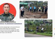 Bentuk Kemanunggalan TNI Bersama Rakyat, Koramil 0822/02 Curahdami Bersihkan Plengsengan
