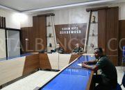 Dandim 0822 Bondowoso Ikuti Zoom Arahan KASAD Terkait Program Hanpangan