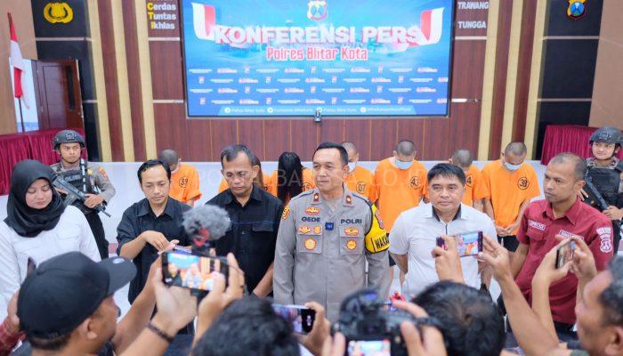 Operasi Pekat 2024 Polres Blitar Kota Berhasil Bongkar TPPU Modus Prostitusi Online