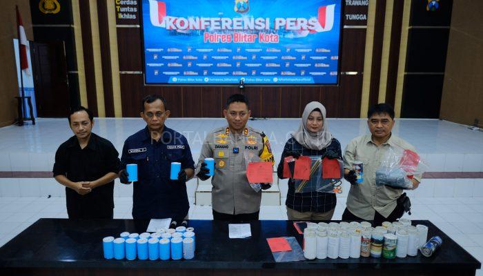 Ops Pekat Semeru 2024, Polres Blitar Kota Berhasil Amankan 2 Pelajar Perakit dan Penjual Bahan Peledak