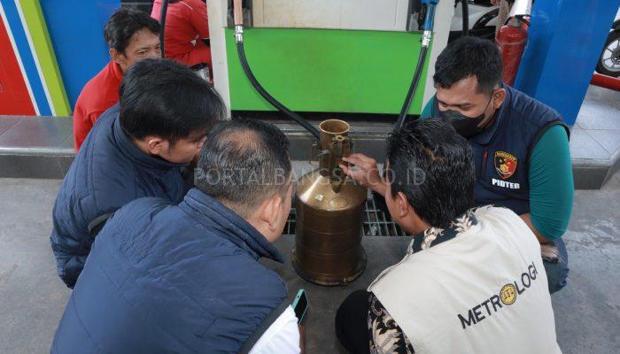 Cegah Kecurangan Penjualan BBM, Polres Lamongan Sidak SPBU Jelang Mudik Lebaran