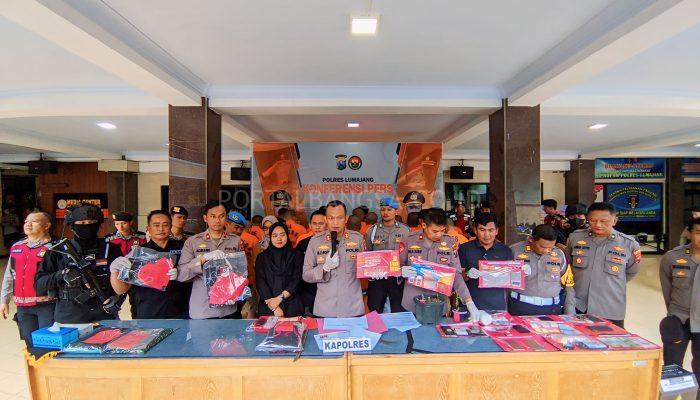Operasi Pekat Semeru 2024 Polres Lumajang Berhasil Amankan Puluhan Tersangka