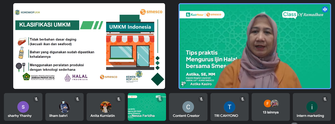 Class of Ramadhan Kasir Pintar X Smesco