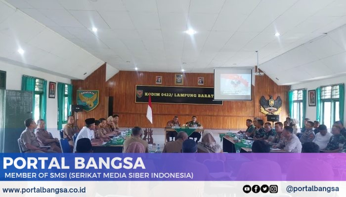 Kodim 0422 Lampung Barat Gelar Rakor Pelaksanaan TMMD ke 120