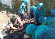 Babinsa Desa Mengok Bersama TP PKK Sukseskan Program Gastancap