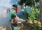 TMMD Ke-120 Kodim 0422/LB Gelar Fogging, Cegah Demam Berdarah