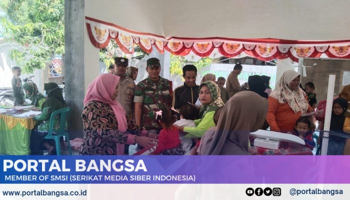 Babinsa Kodim 0812 Lamongan Rutin Lakukan Giat Pendampingan Posyandu