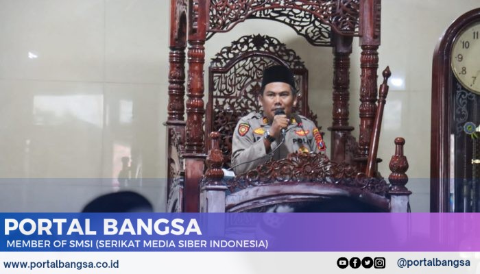 Kasat Binmas Polres Lumajang Berikan Himbauan Kamtibmas Jelang Pilkada dalam Safari Jumat
