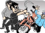 10 Kawanan Begal Bercelurit Gasak Motor Karyawan Basmalah Lumajang