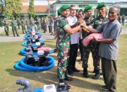 Dandim 0812/Lamongan Serahkan Bantuan Pompa Air untuk Tingkatkan Ketahananan Pangan Nasional