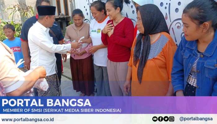 Cak Thoriq Menyapa dan Membagikan Daging Qurban Kepada Warga Bersama F-Jinlu