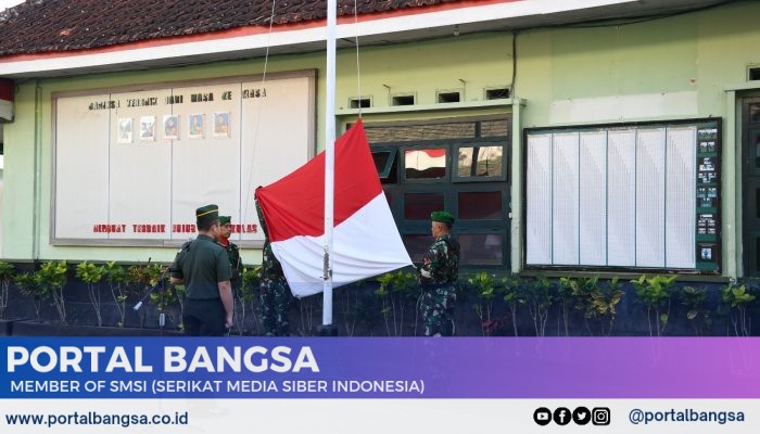 Dandim 0822 Bondowoso Pimpin Upacara Bendera dan Pelepasan Anggota Purna Tugas