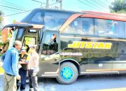 Jelang Libur Sekolah, Satlantas Polres Lumajang dan Dishub Sidak Kelayakan Bus Pariwisata dan Umum