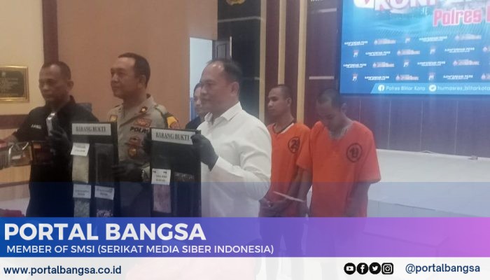 Penyalahgunaan Narkotika, Dua Pelaku Berhasil Dibekuk Oleh Jajaran Satreskrim Polres Blitar