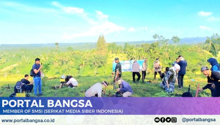 Peringati HUT Bhayangkara ke-78, Polres Lumajang dan Forkopimda Tanam 4000 Pohon