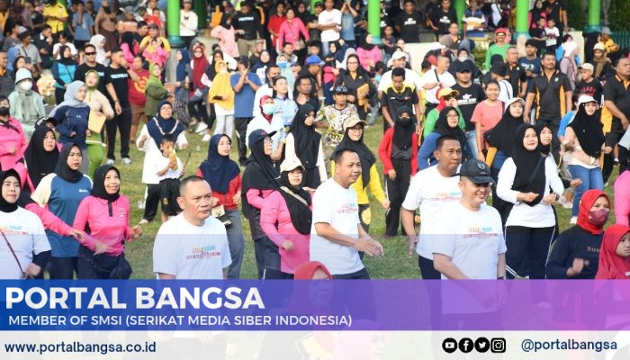 Polres Bondowoso Gelar JJS Bersama Ribuan Masyarakat Dalam Rangka HUT Bhayangkara ke – 78