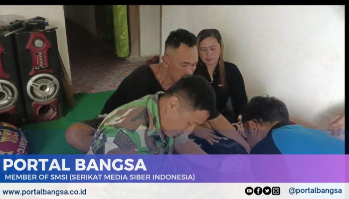Wujud Kepedulian, Babinsa Posramil Taman Krocok Khitan Anak Warga Binaan