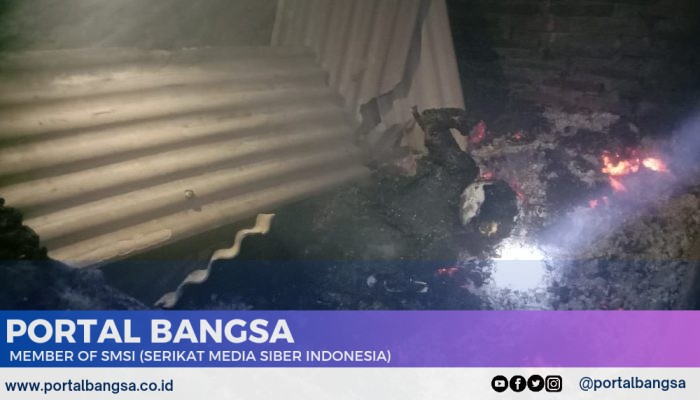 Kebakaran  di Tamanan Hanguskan Pondok dan Akibatkan 1 Orang Meninggal, Diduga ODGJ