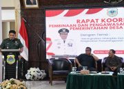Sebagai Narasumber, Kasdim 0822 Bondowoso Hadiri Rakor Binwasgar Pemdes Tahun 2024