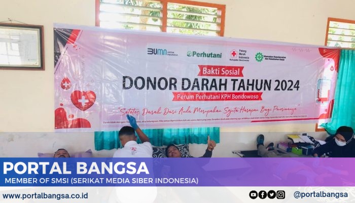 Sambut HUT RI ke 79, Perhutani Bondowoso Gelar Karya Bhakti dan Baksos