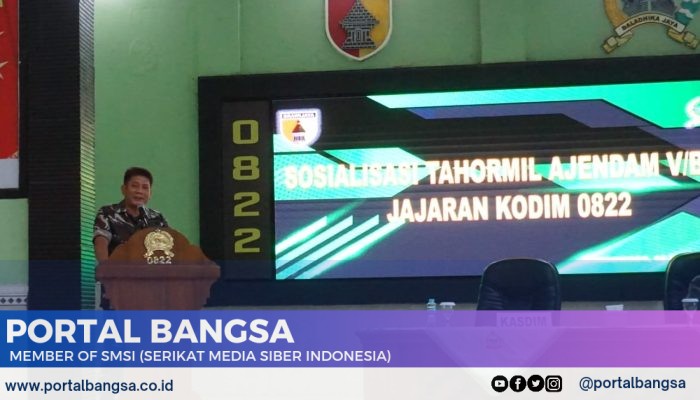 Sosialisasi Tahormil oleh Ajenrem 083/Bhaladika Jaya di Kodim 0822/Bondowoso