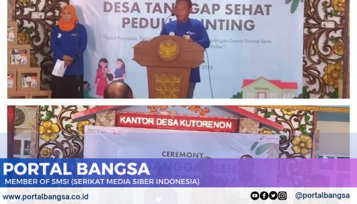 Desa Kutorenon Gelar Ceremony “Desa Tanggap Sehat Peduli Stunting” Bersama KKN UMD dan Pertamina Retail