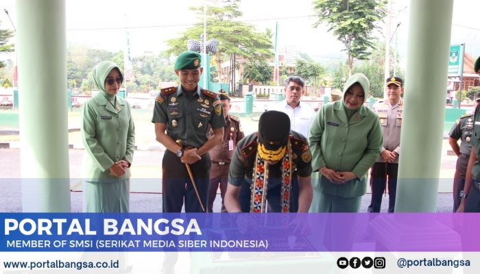 Kunjungan Kerja Danrem 043/Gatam Brigjen TNI Rikas Hidayatullah ke Kodim 0422/Lampung Barat