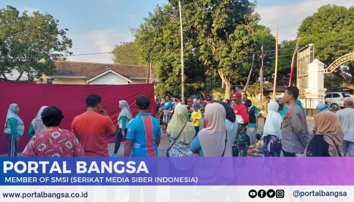 Sinegritas TNI-POLRI Demi Keamanan Menyambut Lomba HUT Kemerdekaan RI di Wilayah Binaan